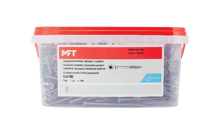 501027 - Treskrue Utvendig Fiberkutt Ruspert (b)